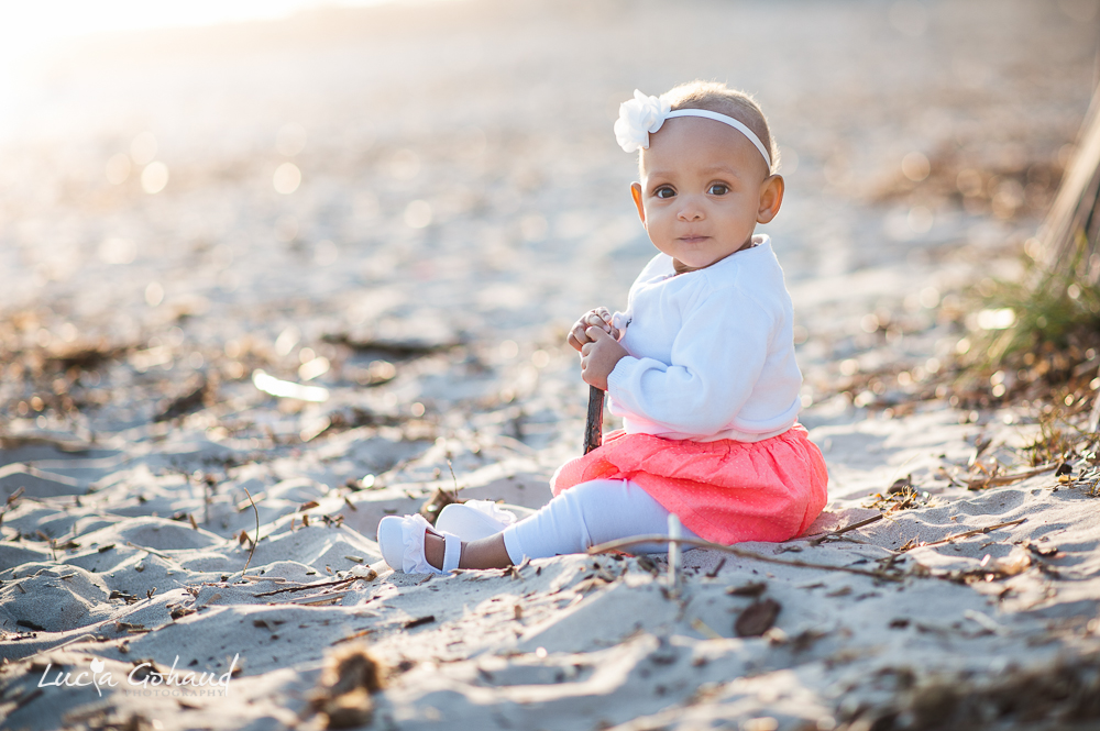 Lyana 8 mois, séance à la plage