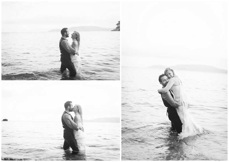 08 Couple mariés romantiques dans l'eau