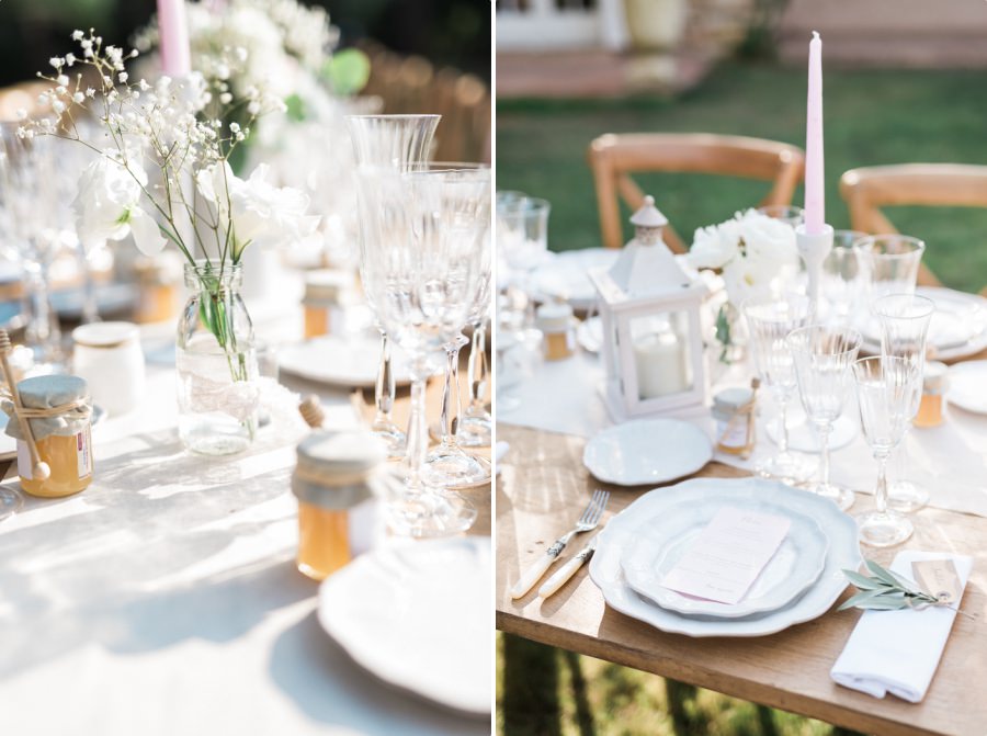 Décoration de table de mariage dans le jardin familial – Wedding in Provence